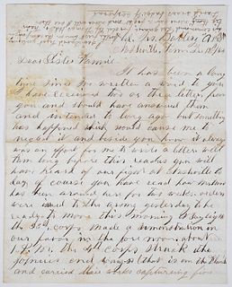 Battle of Nashville Dec 15 1864 Union Officer Letter