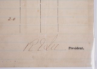 ROBERT E. LEE, Document Signed 1866