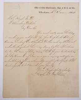 1864 Confederate Letter, South Carolina