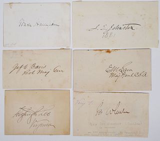 CONFEDERATE GENERALS Six Signatures