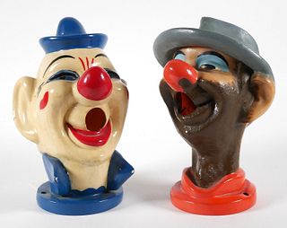 Coney Island Carnival Clown Water Game Heads