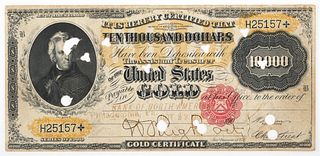 $10,000 Gold Certificate 1900, Fr1225