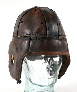 Early 1900s Leather Football Helmet, Spalding