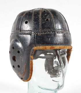 Early 1900s Leather Football Helmet, Spalding