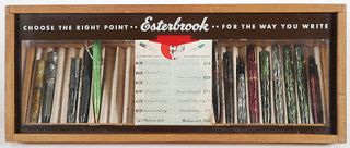 Esterbrook Fountain Pens Sales Case w Pens