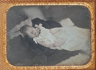 POSTMORTEM Daguerreotype of an Infant
