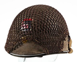 WWII 69th Infantry M-1 Helmet & Liner