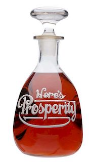 Here's Prosperity Enameled Whiskey Bottle.