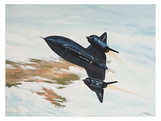 RAYMOND WADDEY, SR-71 Blackbird Painting