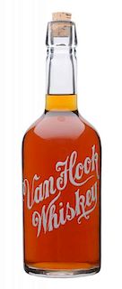 Van Hook Whiskey Enameled Bottle.
