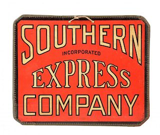 Southern Express Company Double Sided Cardboard Sign.