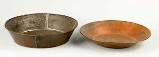 Pair Of Early Gold Mining Pans.