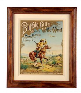 Buffalo Bill's Wild West White Eagle Advertising Poster.