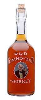Old Grand Dad Whiskey Back Bar Bottle.