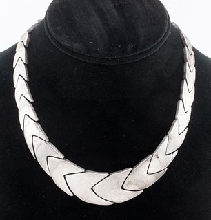 Vintage Mexican 950 Silver Chain Link Necklace