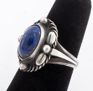 Georg Jensen Sterling Lapis Lazuli Ring