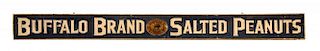 Buffalo Brand Salted Peanuts Wooden Advertising Trade Sign.
