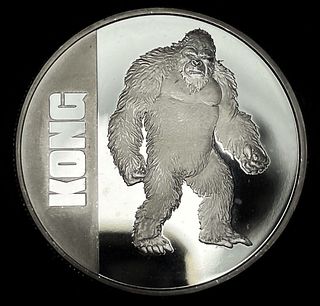 2021 Kong $2 1 ozt .999 Silver 
