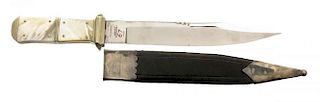 Fine American Bowie Knife by J.D. Chevalier of New York.
