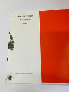 Joan Miro  LITHOGRAPHS Vol II "Leon Amiel, (1975). "