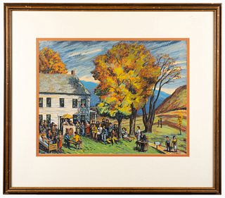 Harry Shokler (1896-1978) 'Vermont Auction'