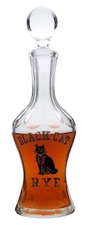 Black Cat Rye Whiskey Bottle.
