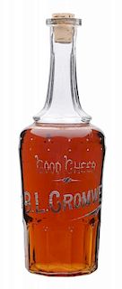 Good Cheer B.L. Cromwell Whiskey Bottle.