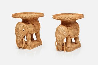 Mario Lopez Torres Style, Elephant Tray Tables (2)