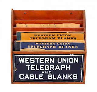 Western Union Telegram Rack.