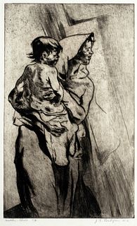John Edward Costigan (1888-1972) 'Mother and Child #4'