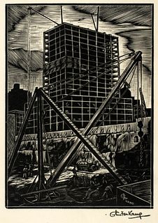 Hendrik Glintenkamp (1887-1946) 'Manhattan construction, Radio City, 1932'