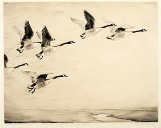 Roland Green (1896-1972) 'Canadian Geese'