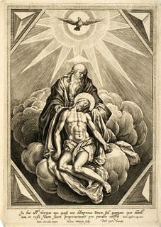 Hieronymus Wierix (1553-1619) 'The Holy Trinity'