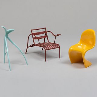 Three Vitra Miniature Chairs