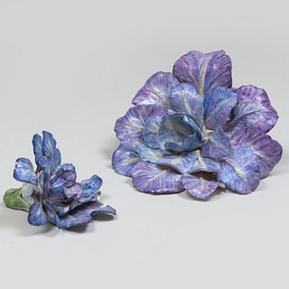 Two Lady Anne Gordon Purple Porcelain Blossoms