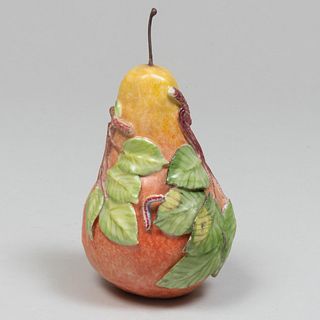 Lady Anne Gordon Porcelain Model of a Red Pear