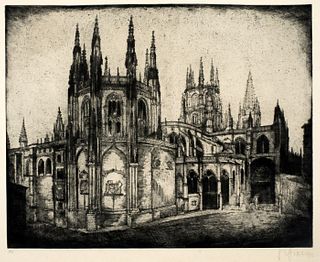 Sepp Frank (1889-1970) 'Burgos Cathedral'
