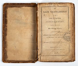 1833 Newport, NH published New Testament