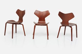 Arne Jacobsen, 'Grand Prix' Chairs (3)