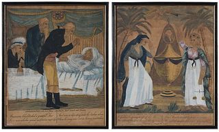 A Pair of Rare  Washington Memorial Prints