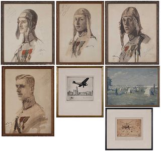 Group of Seven Aviation Related Prints