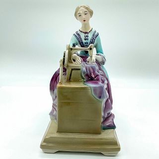 Goldscheider Figurine, Woman Sewing