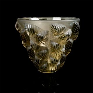 Rene Lalique Glass Vase, Moissac 992
