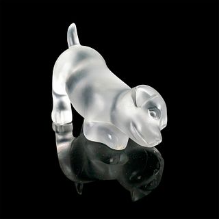 Lalique Crystal Figurine, Labrador Puppy