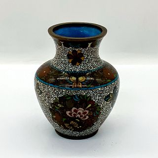 Brass Small Chinese Cloisonne Vase