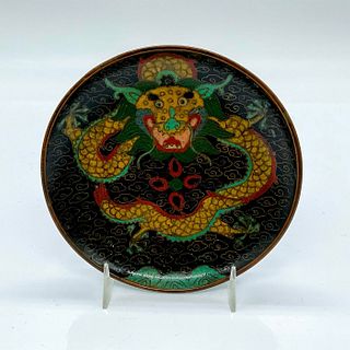 Chinese Cloisonne Dragon Pin Dish