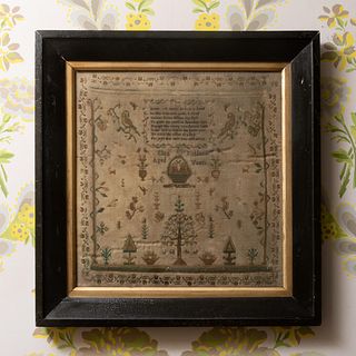 Group of Three English Needlework Samplers, One Signed Martha Fincher, Aged 11 Years, 1835
