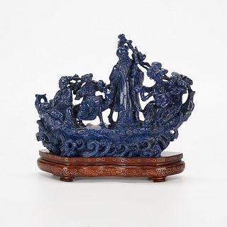Chinese Lapis Lazuli Carved Sculpture