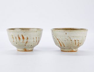 Pr Warren MacKenzie Finger Decorated Bowls Marked
