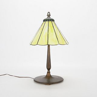 ALMCO Vintage Slag Glass Lamp